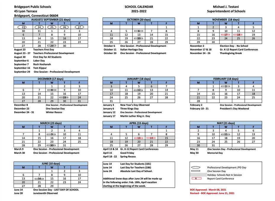 2021-22 BPT Calendar